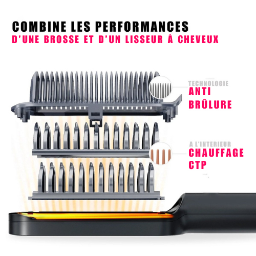 Balabu Brush - Brosse Lissante 2 en 1