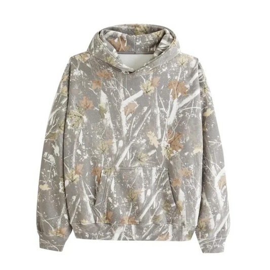 Camille - Sweat à capuche imprimés Camo