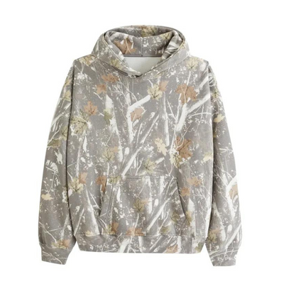 Camille - Sweat à capuche imprimés Camo