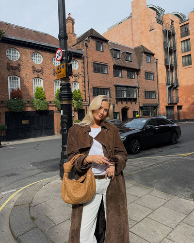 BALABU™ | L'ETERNAL Trench en Daim Mocha