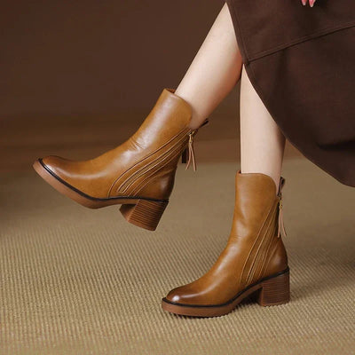 Danielle - Bottes élégantes en Cuir