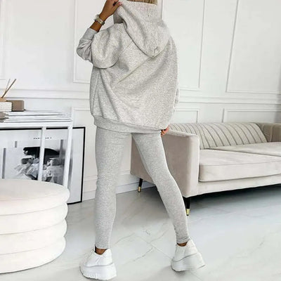 Élise™ - Ensemble Deux Pièces en Coton avec Hoodie