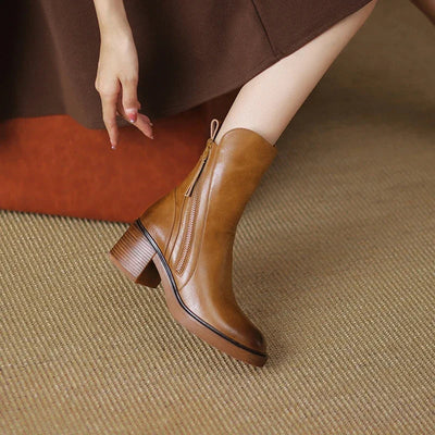 Danielle - Bottes élégantes en Cuir