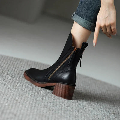 Danielle - Bottes élégantes en Cuir