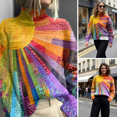 Ada - Col roulé Coloré