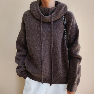 Cloe - Pull à col roulé en laine mérinos