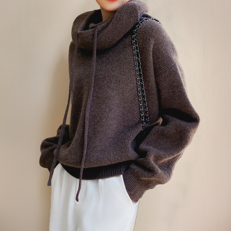 Cloe - Pull à col roulé en laine mérinos