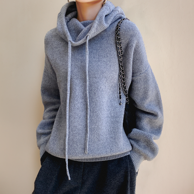 Cloe - Pull à col roulé en laine mérinos