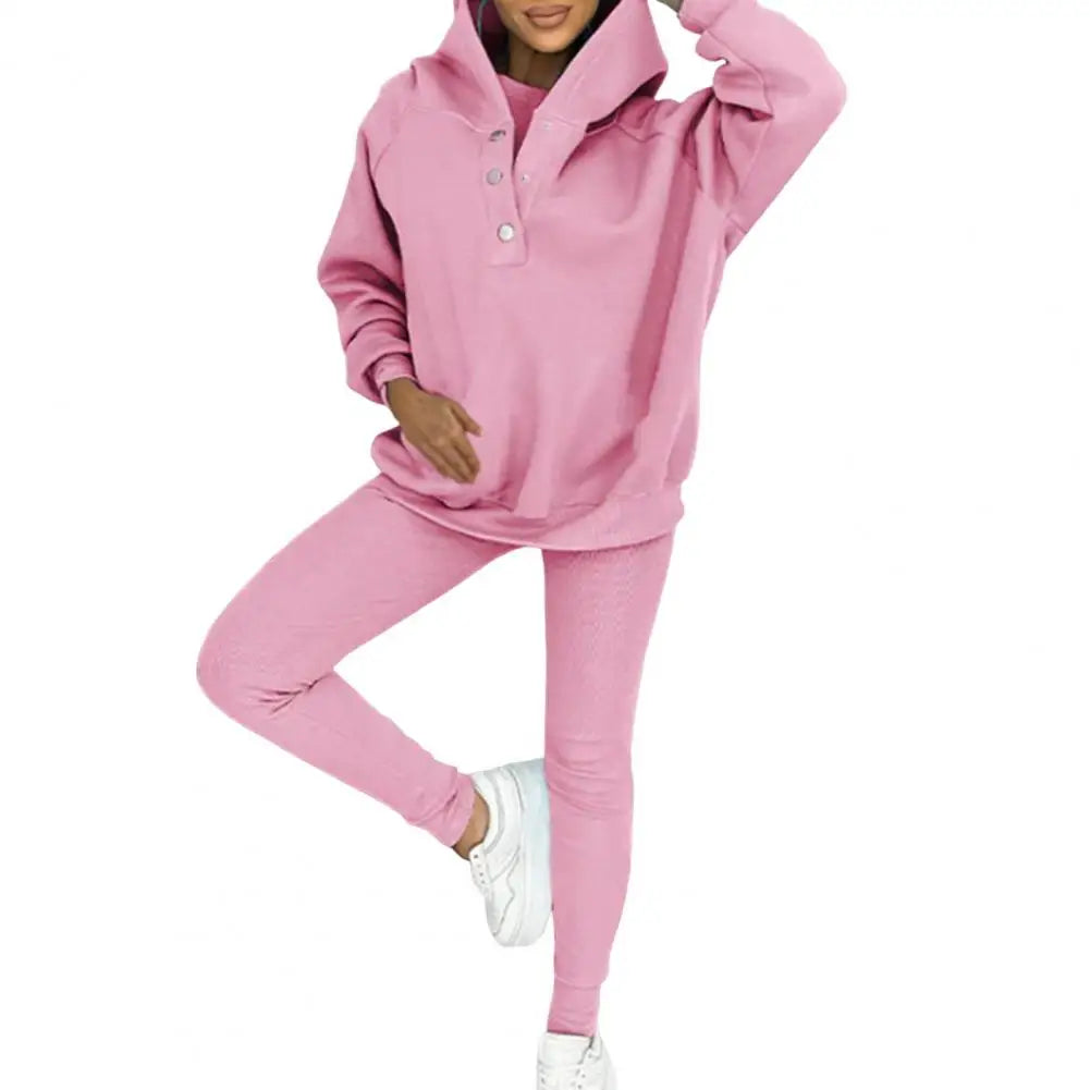 Élise™ - Ensemble Deux Pièces en Coton avec Hoodie