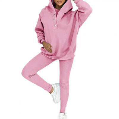 Élise™ - Ensemble Deux Pièces en Coton avec Hoodie
