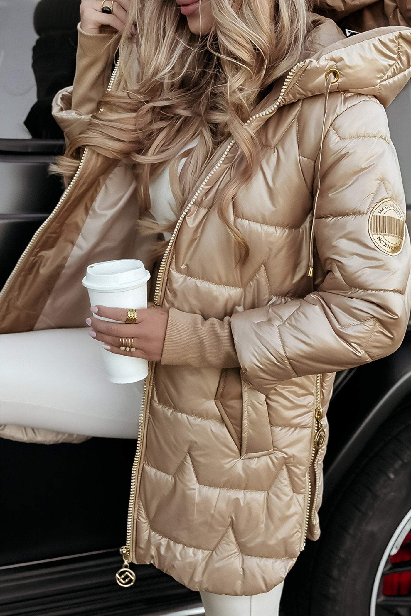 Yasmine - Veste d'automne en coton doux et protecteur