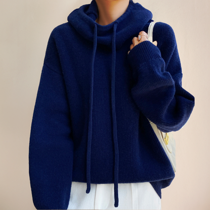 Cloe - Pull à col roulé en laine mérinos